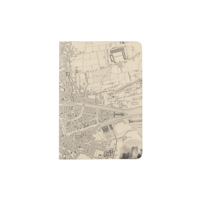 Map of Cork, Ireland Passport Holder (Front)