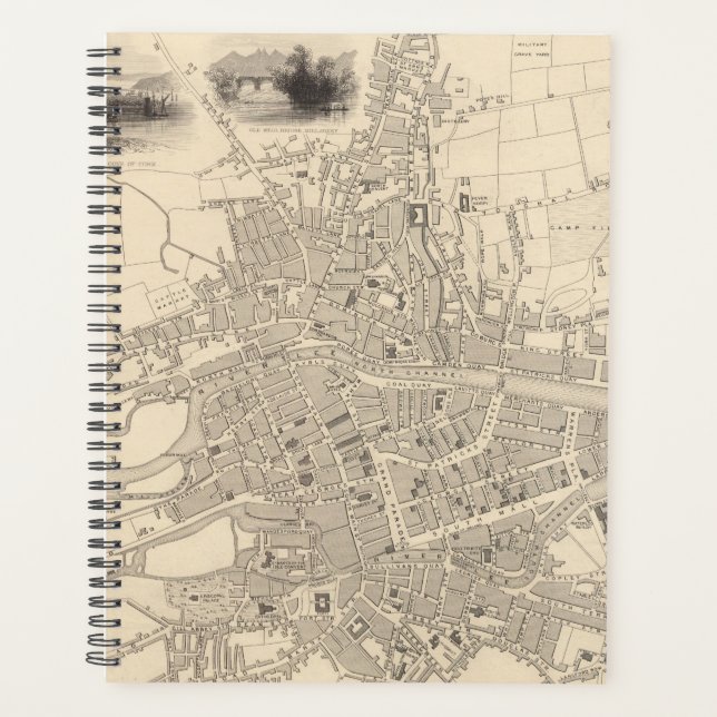 Map of Cork, Ireland Planner (Front)