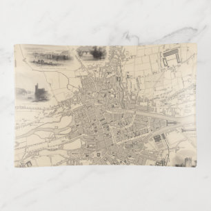 Map of Cork, Ireland Trinket Tray