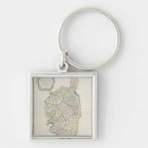 Map of Corsica Keychain