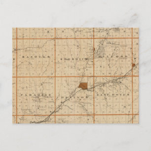 Map of Crawford County, State of Iowa Postcard