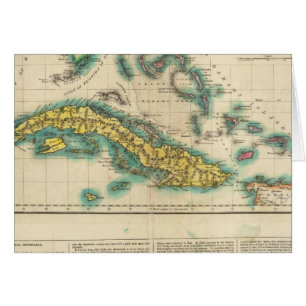 Map Of Cuba And The Bahama Islands