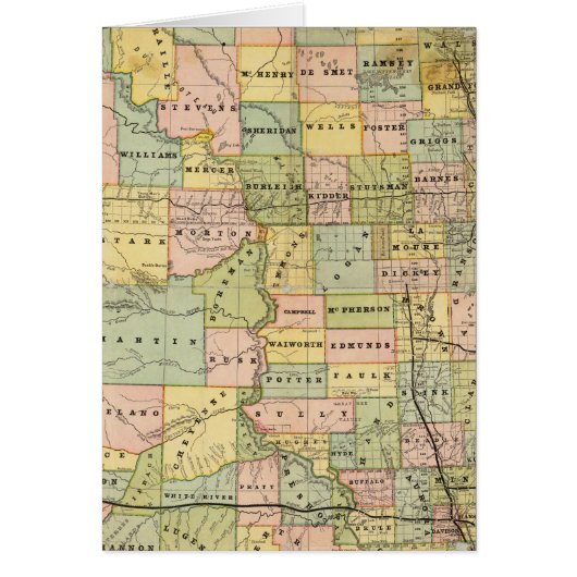 Map of Dakota Cards (Front)