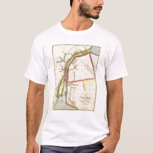 Map of Detroit River and Adjacent Country T-Shirt