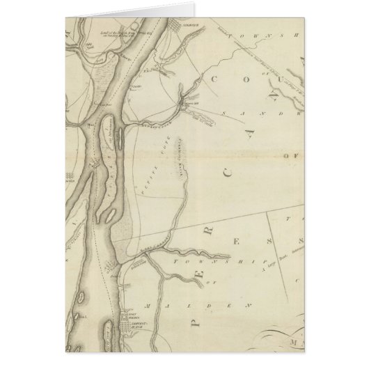 Map of Detroit River Cards (Front)