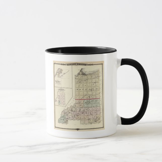 Map of Douglas and Burnett counties Mug (Right)