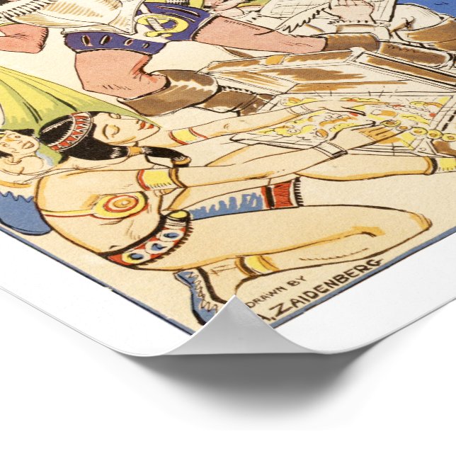 Map of Downtown Manhattan from 1789 - 1939 Poster (Corner)