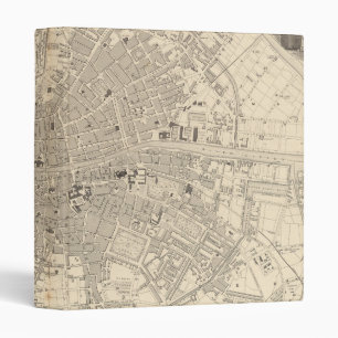 Map of Dublin, Ireland 3 Ring Binder