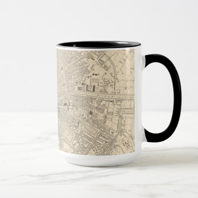 Map of Dublin, Ireland Mug (Right)