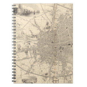 Map of Dublin, Ireland Notebook