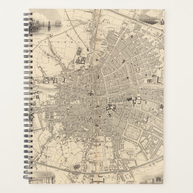 Map of Dublin, Ireland Planner (Front)