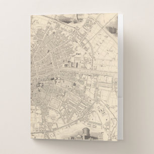 Map of Dublin, Ireland Pocket Folder