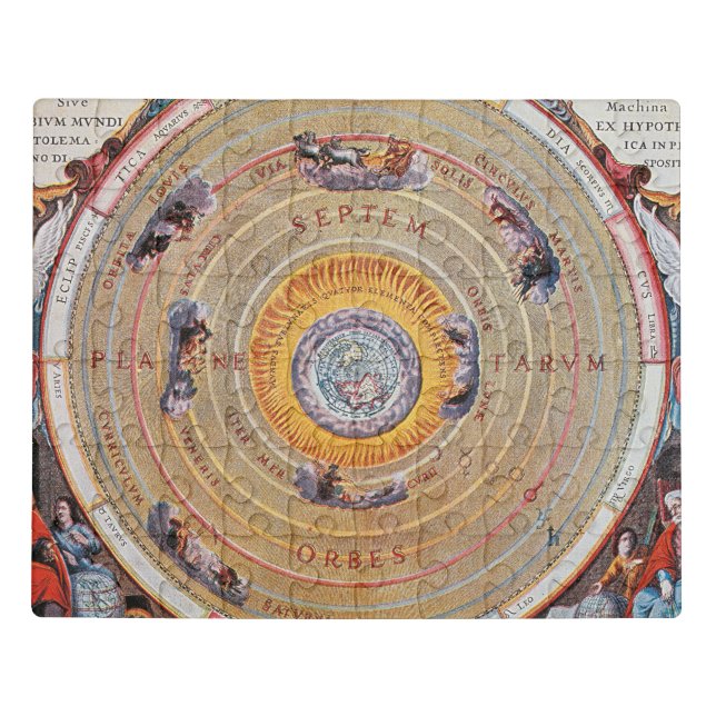 Map of Earth based on Ptolemy's theories | 1660 Jigsaw Puzzle (Puzzle Horizontal)