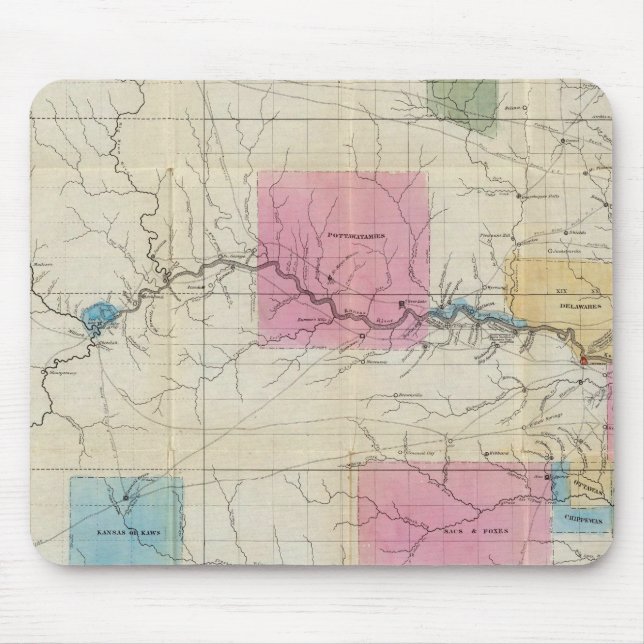 Map of Eastern Kansas Mouse Pad (Front)