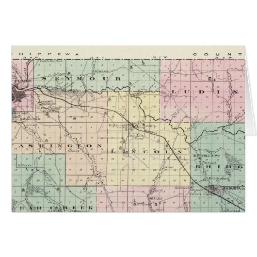 Map of Eau Claire County, State of Wisconsin (Front Horizontal)