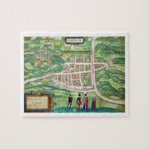 Map of Edinburgh, from 'Civitates Orbis Terrarum' Jigsaw Puzzle