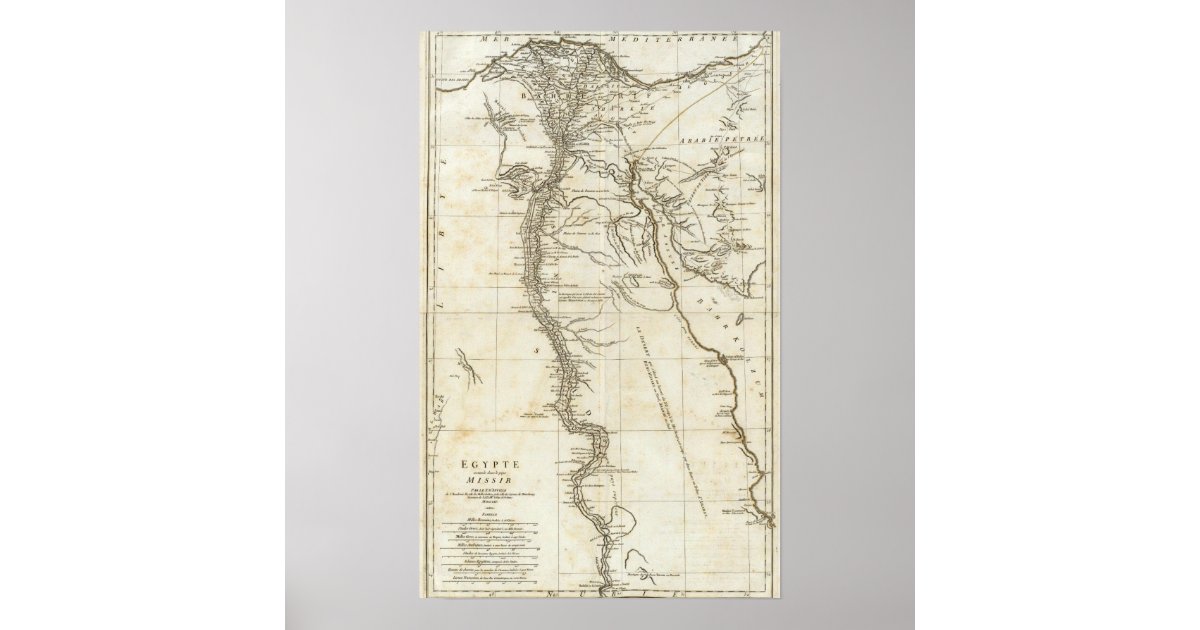 Map of Egypt Poster | Zazzle