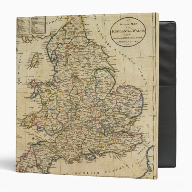 Map of England and Wales Binder (Front/Inside)