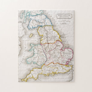 Map of England   Britannia Antiqua Jigsaw Puzzle