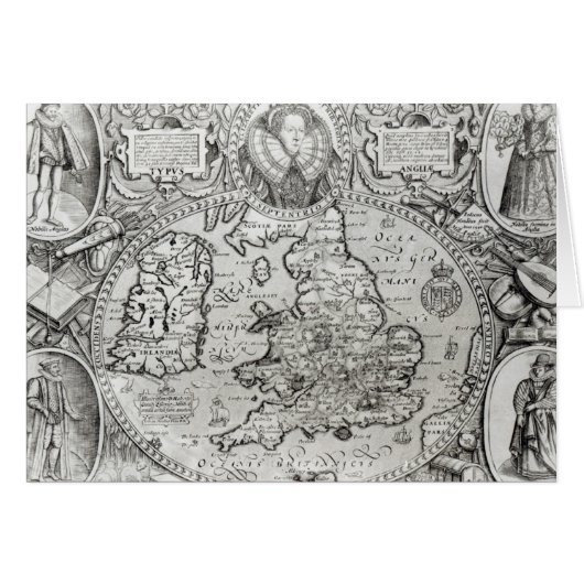 Map of England during the reign of Cards (Front Horizontal)