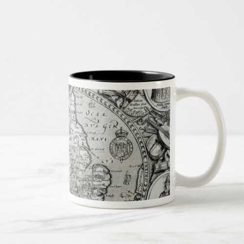 Map of England during the reign of Two_Tone Coffee Mug