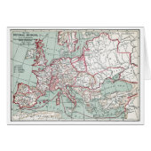 MAP OF EUROPE, 12th CENTURY (Front Horizontal)