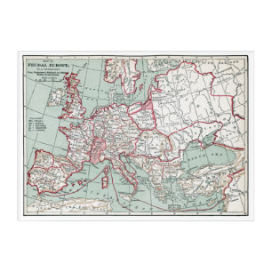 MAP OF EUROPE, 12th CENTURY Acrylic Print