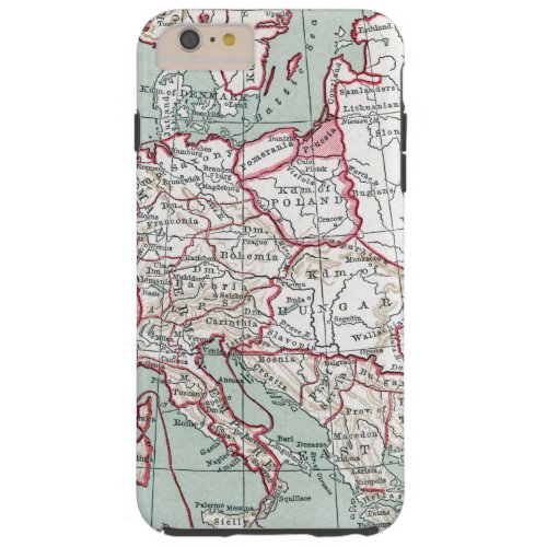 MAP OF EUROPE 12th CENTURY Tough iPhone 6 Plus Case