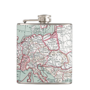MAP OF EUROPE, 12th CENTURY Flask