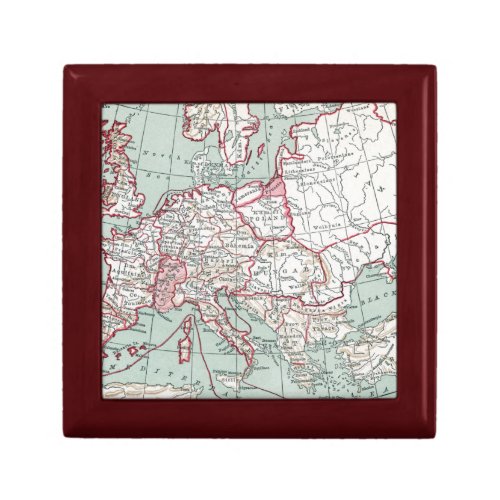 MAP OF EUROPE 12th CENTURY Gift Box