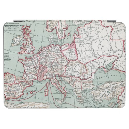 MAP OF EUROPE 12th CENTURY iPad Air Cover