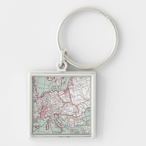 MAP OF EUROPE 12th CENTURY Keychain