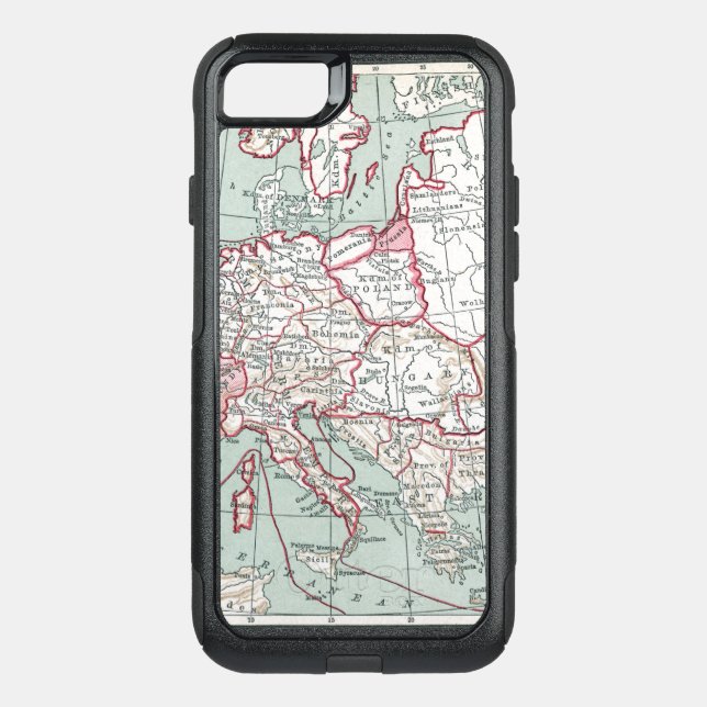 MAP OF EUROPE, 12th CENTURY Otterbox iPhone Case (Back)