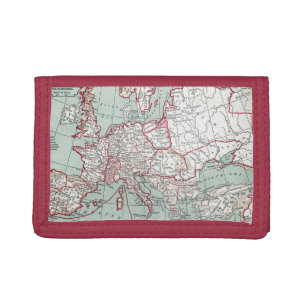 MAP OF EUROPE, 12th CENTURY Trifold Wallet
