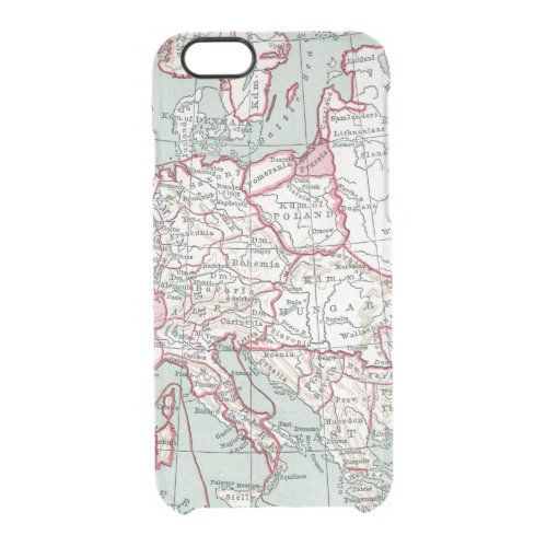 MAP OF EUROPE 12th CENTURY Clear iPhone 66S Case