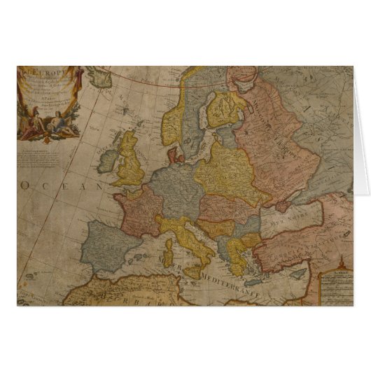 Map of Europe | 1700 Cards (Front Horizontal)