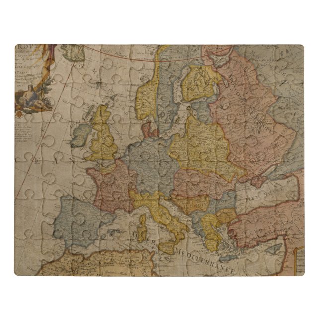 Map of Europe | 1700 Jigsaw Puzzle (Puzzle Horizontal)