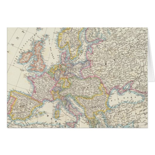 Map of Europe 3 Cards (Front Horizontal)