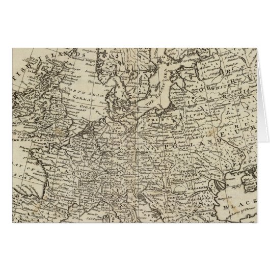 Map of Europe 3 Cards (Front Horizontal)