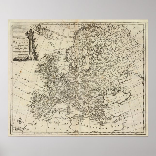 Map of Europe 3 Poster (Front)