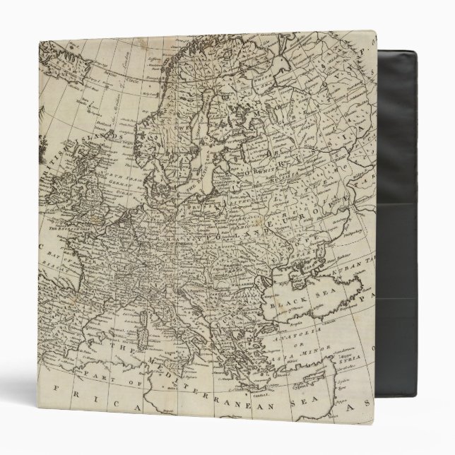 Map of Europe 3 Ring Binder (Front/Inside)