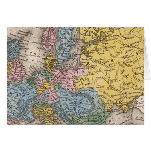 Map of Europe 4 Cards (Front Horizontal)