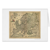 Map of Europe by Frederico de Wit 1700 (Front Horizontal)