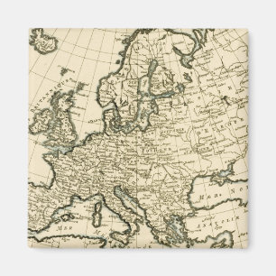 Map of Europe by Guillaume Raynal Magnet