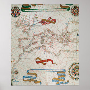 Map of Europe & Coasts of North Africa Poster