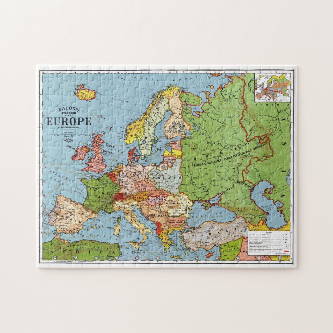 Map of Europe Jigsaw Puzzle | Zazzle