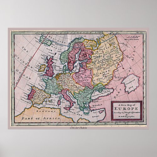 Map of Europe Poster