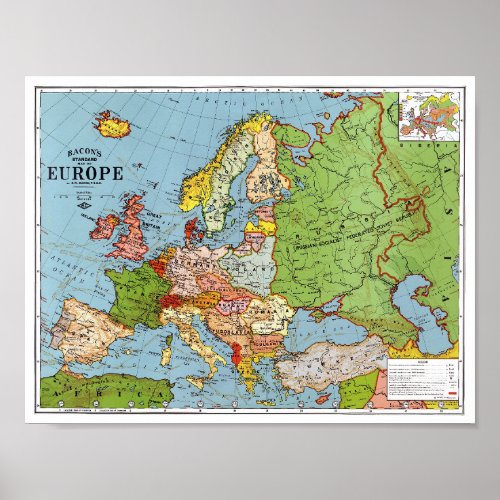 Map Of Europe _ Poster