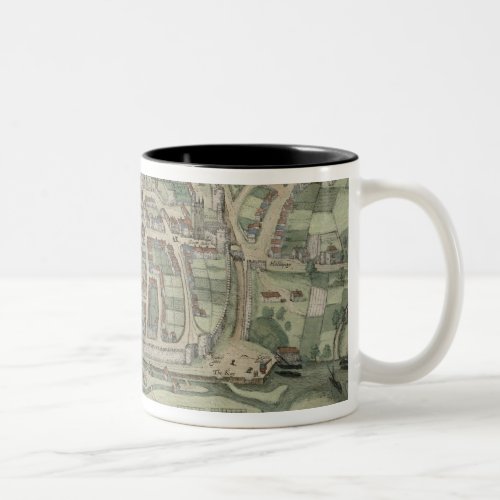 Map of Exeter from Civitates Orbis Terrarum by Two_Tone Coffee Mug