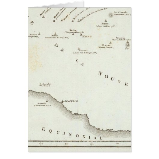 Map of false position in Mexico Cards (Front)